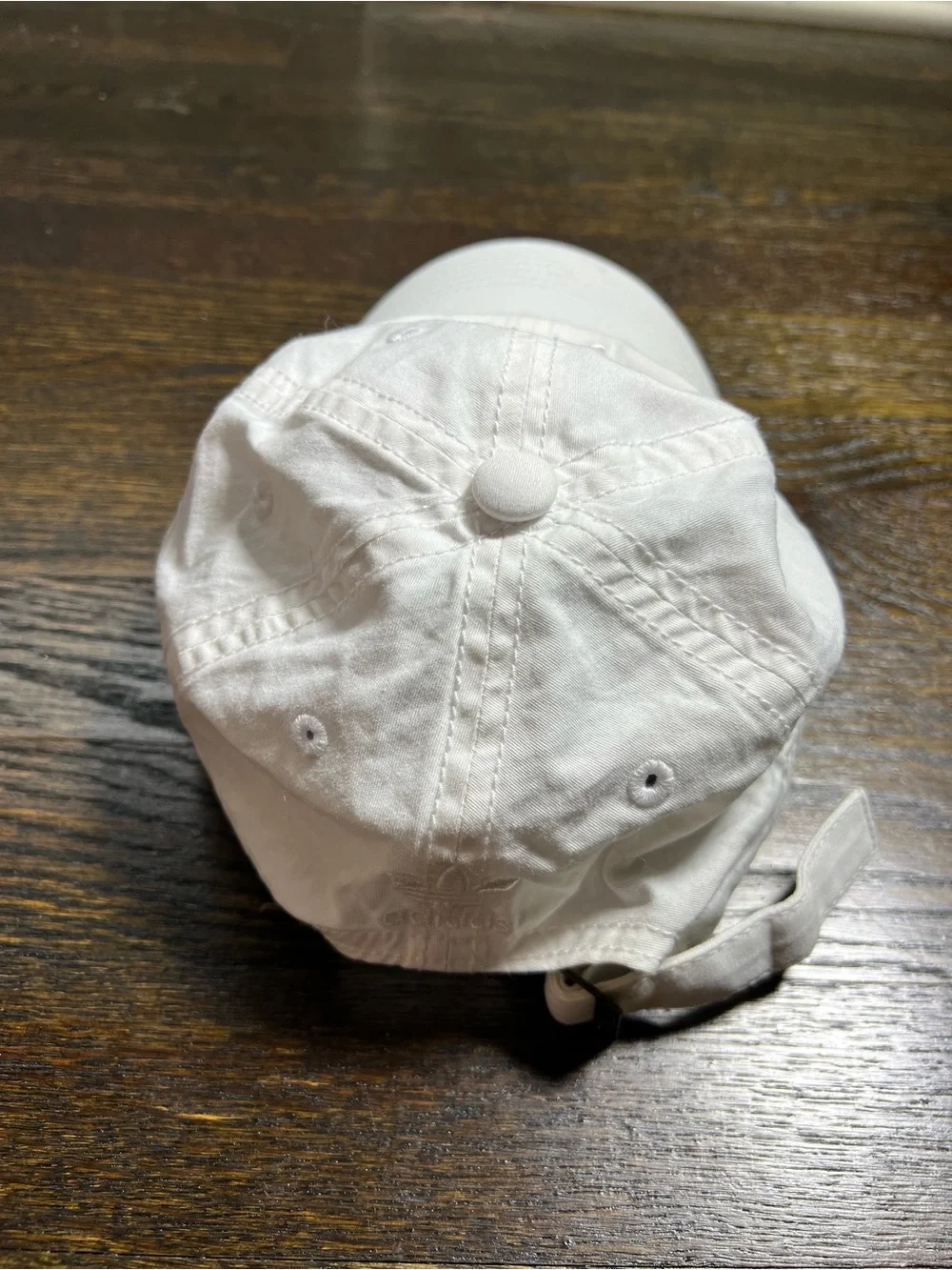 Adidas Solid White Classic Logo Casual Hat OSFW